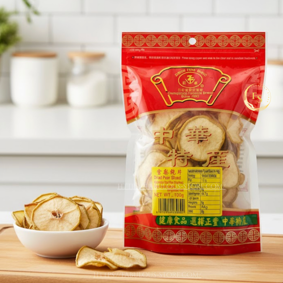 Zheng Feng Dried Snow Pear Slices 100g | Chinese Dried Goods UK ...