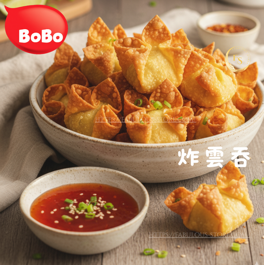 馬來西亞 Bobo 炸魚肉雲吞 ( 1 Kg - 約 33 - 38粒 ）