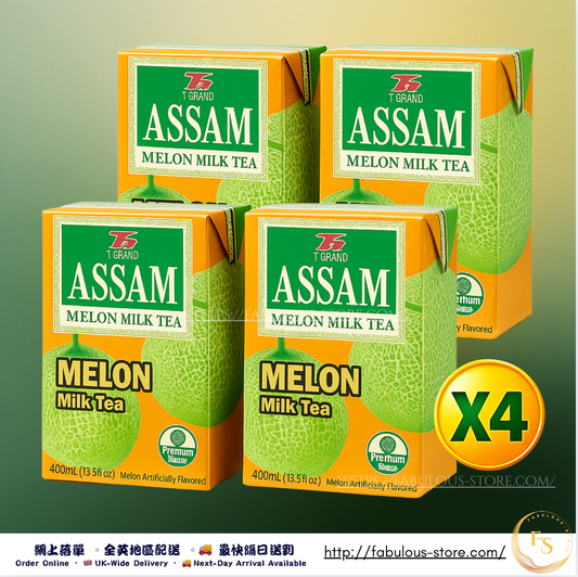🍈 Taiwan Assam Melon Milk Tea ( 400ml x 4 ) 
