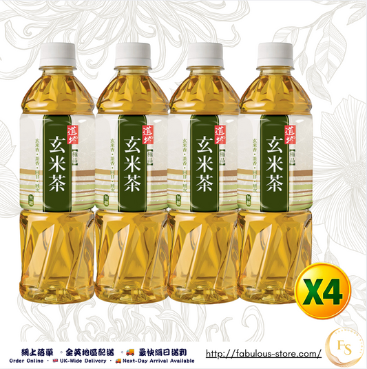 Hong Kong DoDei Premium Genmaicha (500ml × 4 Bottles)