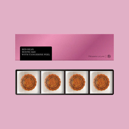 Hong Kong Patisserie La Lune Mooncake – Chenpi Red Bean Mooncake (4pcs Gift Box)