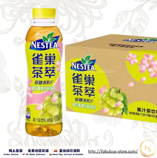 雀巢 茶萃櫻花青提風味綠茶果汁（500ml  X 1 ）