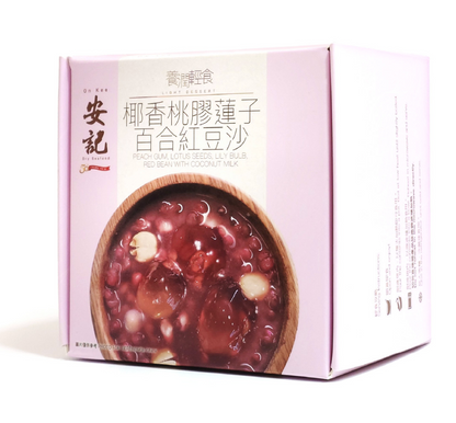 香港 安記 椰香桃膠蓮子百合紅豆沙 260g（賞味期：Jun 2027 )