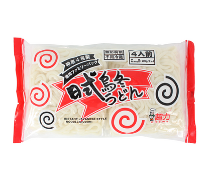 Chewy Japanese Style Udon Noodles (4 Pack) | 200g x 4 (BBD: 