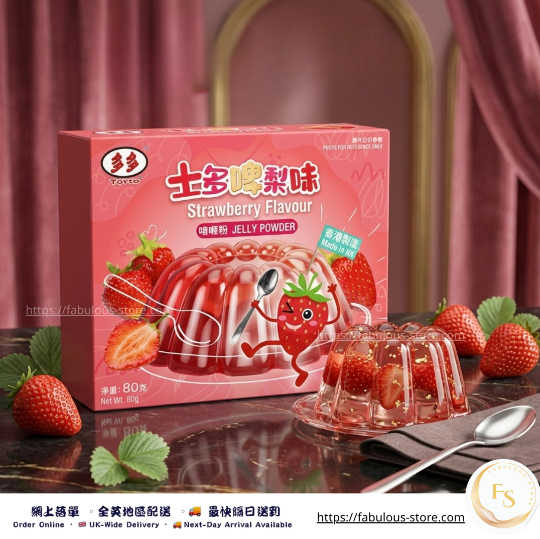 Torto Strawberry Flavour Jelly Powder | 80g (BBD: Sep 2026)