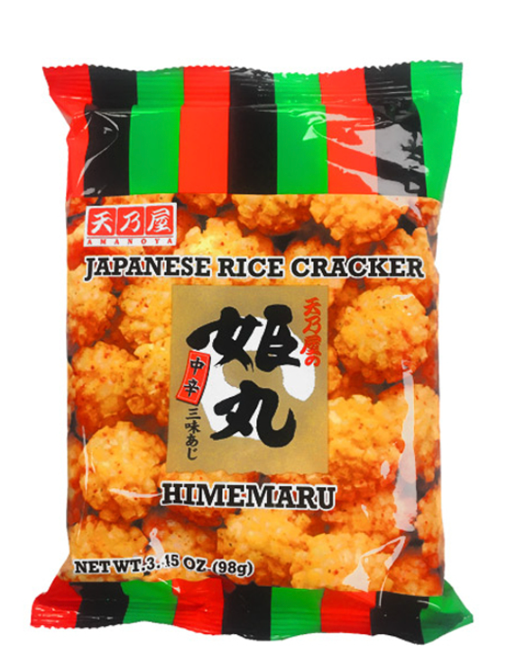 Japanese Rice Cracker Himemaru Soy Sauce Spicy 98g ( BBD:Sep 2026 )
