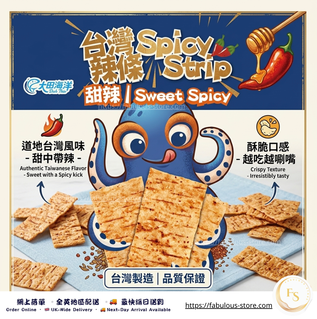 台灣 大田海洋 辣條片（甜辣味）｜35g（賞味期：18.05.2027）