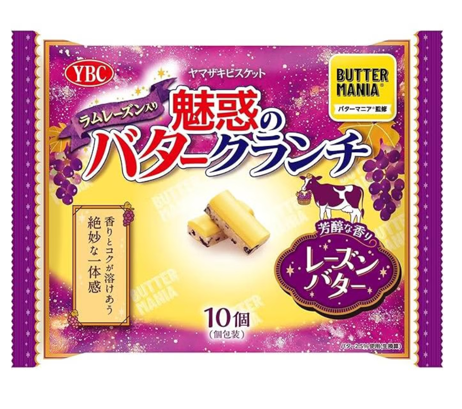 日本 YBC 魅惑提子乾黄油脆 ( 70g )  (賞味期 : Sep 2026 )