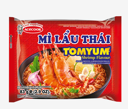 Vietnamese MI LẨU THÁI Tom Yum Shrimp Flavour Instant Noodles（ 60g × 5 ）（BBD: Sep 2027 )