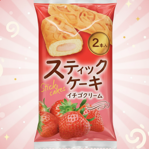 日本 Rima 士多啤梨味 夾心蛋糕 - 80g（賞味期：07 Oct 2026）