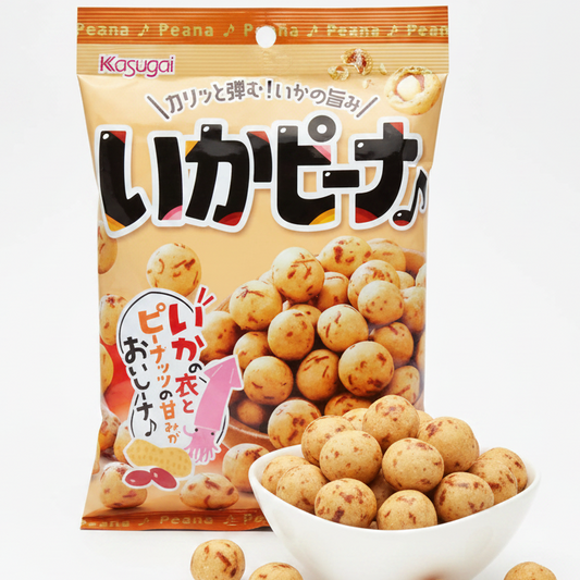 日本 春日井 魷魚味花生豆 - 89g（賞味期：17 Oct 2026）