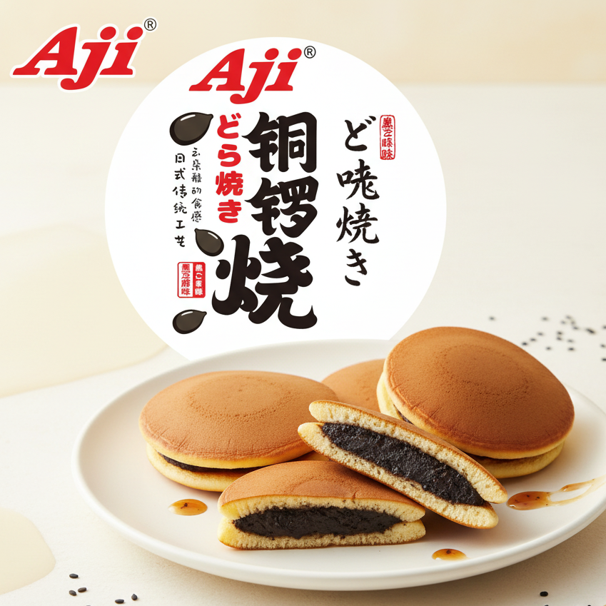 中國 Aji 日式銅鑼燒-黑芝麻 - （200g 約 12 個 ）（賞味期：Sep 2026 ）