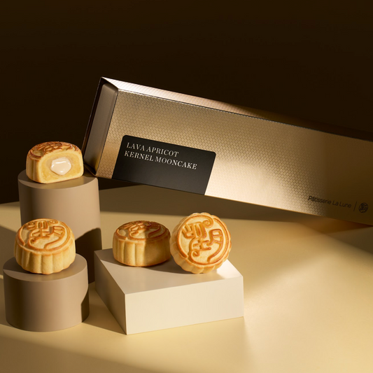 HK Patisserie La Lune｜Lava Almond Tea Mooncakes 4-Piece Gift Box【Order Separately｜BBD: 25 Oct 2026】