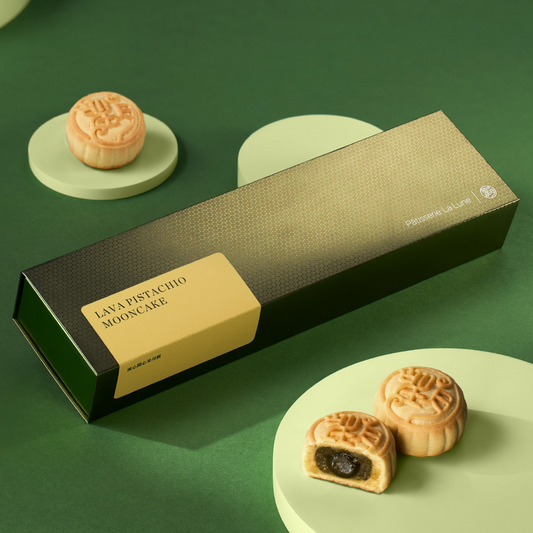 HK Patisserie La Lune｜Lava Pistachio Mooncakes 4-Piece Gift Box【Order Separately｜BBD: 25 Oct 2026】