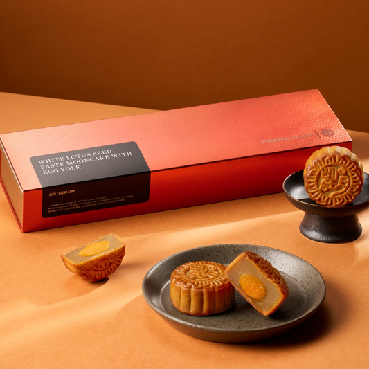 HK Patisserie La Lune｜Salted Egg Yolk & White Lotus Seed Paste Mooncakes 4-Piece Gift Box【Order Separately｜BBD: 25 Oct 2026】