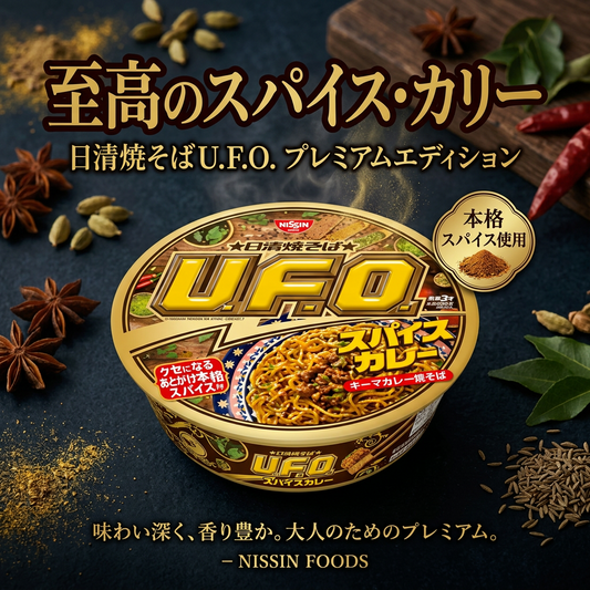 日本 日清 Nissin U.F.O. 咖喱味炒麵  杯麵（ 103g ）（賞味期：Nov 2026 ）