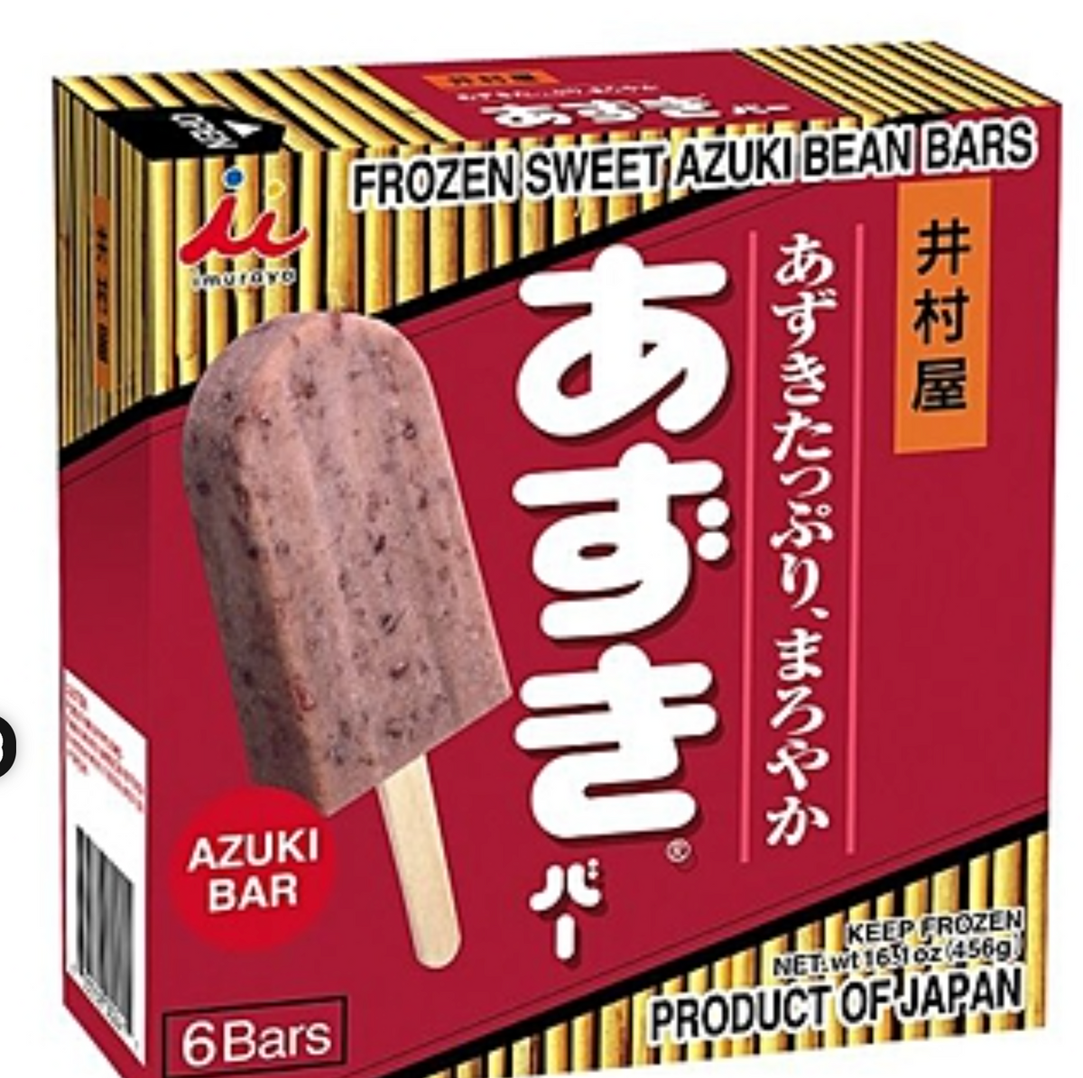 ❄️ 日本 井村屋 IMURAYA 紅豆冰棒 390ml（65ml×6枝）（賞味期：10 May 2028） - 冷凍食品 （自取點限定 ）