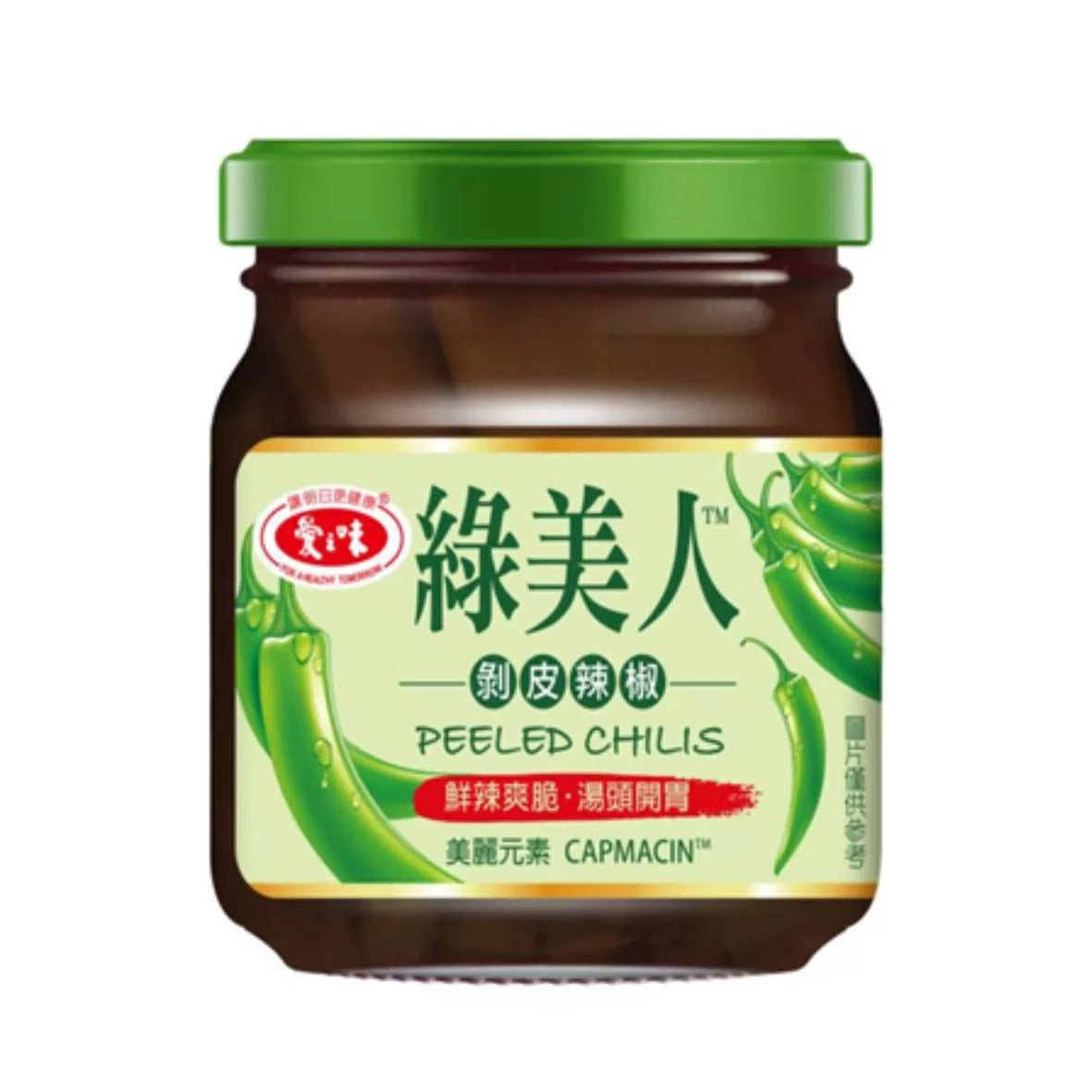 台灣 愛之味 綠美人剝皮辣椒 （200g )