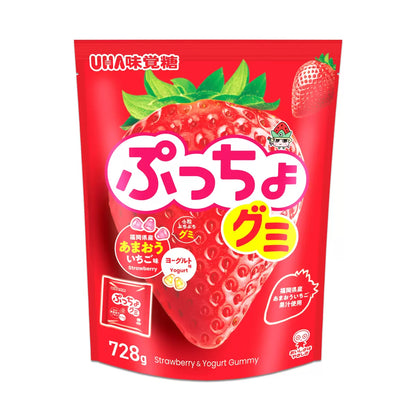 日本直送   Costco UHA味覺糖 Amaou士多啤梨＆乳酪口味軟糖 🍓🥛 (728g 約26包入)