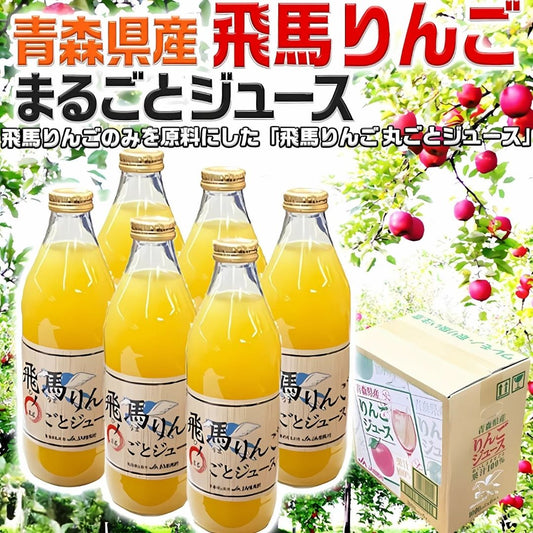 日本直送 青森飛馬蘋果全汁 100％ （ 1支 - 1000ML )