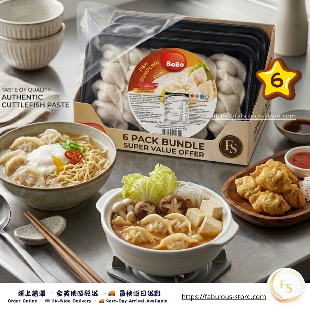 Malaysia BOBO Fish Dumpling with Cuttlefish Paste x 6 ( BBD:Dec 2027 ）