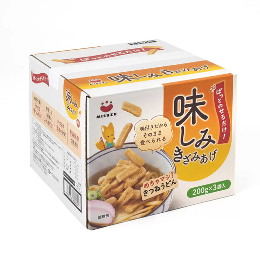 Misuzu Seasoned Fried Tofu Strips with Bonito & Kelp Broth – 200g × 3 Packs