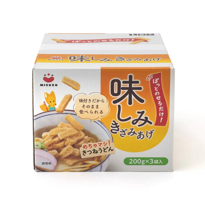 日本直送 Misuzu 鰹魚昆布味油揚切條（200g x 3袋裝）｜即食油豆腐