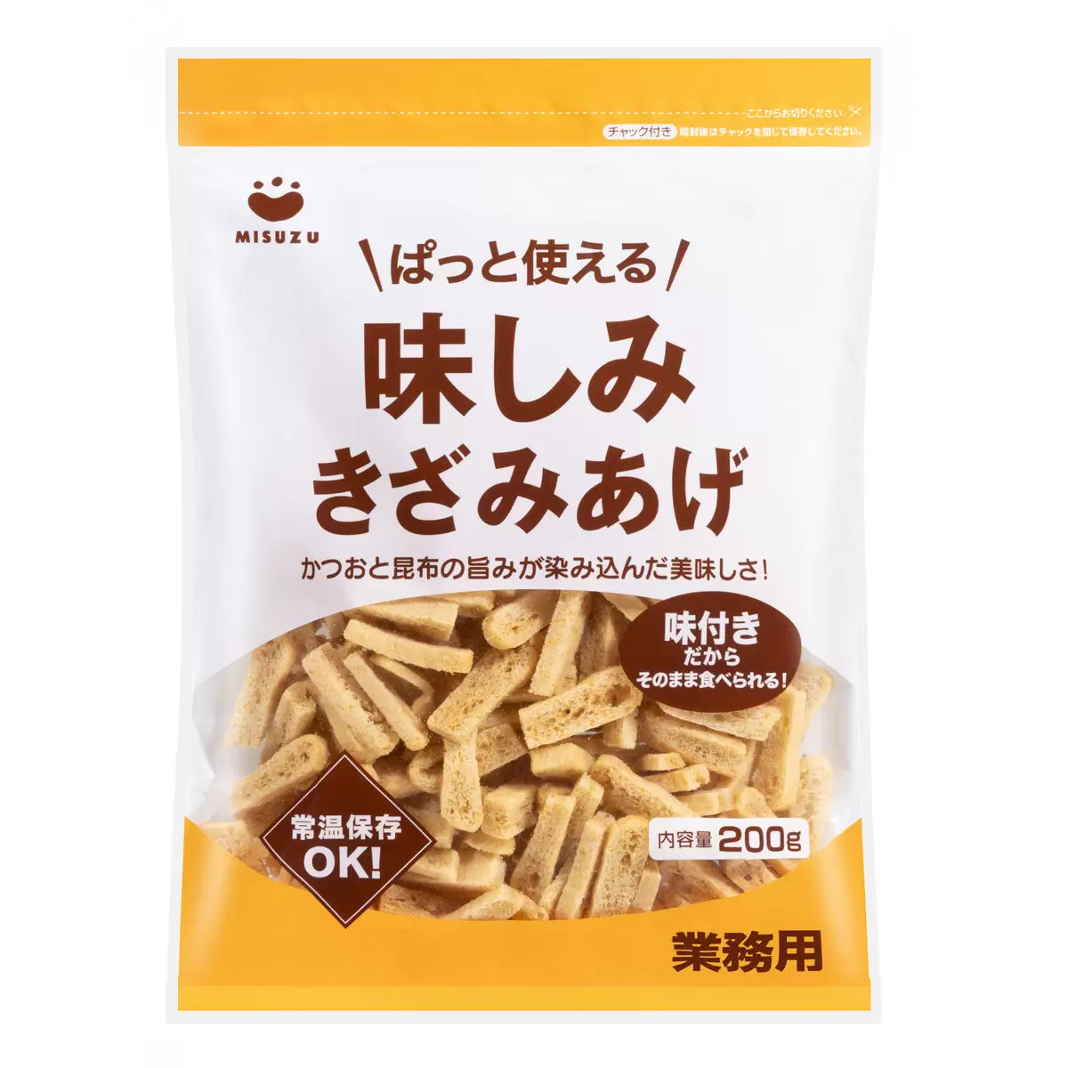 日本直送 Misuzu 鰹魚昆布味油揚切條（200g x 3袋裝）｜即食油豆腐