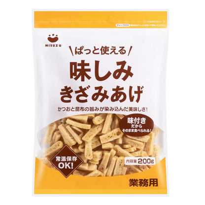 日本直送 Misuzu 鰹魚昆布味油揚切條（200g x 3袋裝）｜即食油豆腐