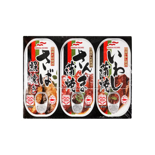 日本直送 Costco 日本 Maruha Nichiro 烤魚罐頭 12入組（鯖魚照燒／秋刀魚蒲燒／沙丁魚蒲燒）