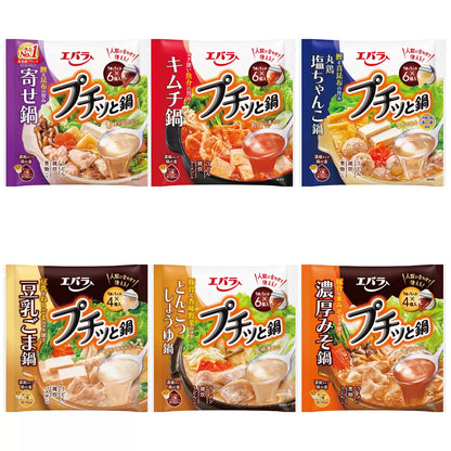 日本直送   Costco Ebara 荏原小火鍋 濃湯寶 SHABU SHABU 6種拼盤 超值家庭裝 (32份)