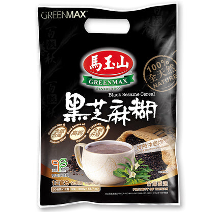 台灣 馬玉山 100% 全天然黑芝麻糊 (30g x 12pcs) 360g
