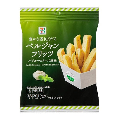 日本直送  7-11 皮付き法式薯條｜羅勒蛋黃醬味 （ 38g ）