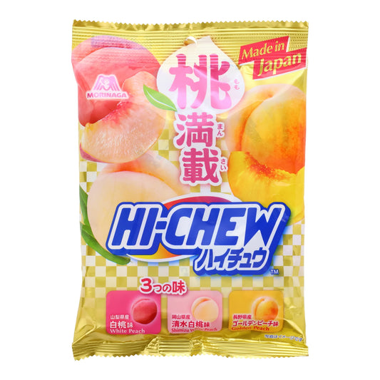 📌 Japan Morinaga HI-CHEW Peach Mix Gummies 🍑 (77g)