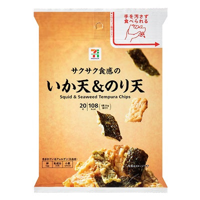 日本直送  7-11  魷魚海苔天婦羅脆片 （20g）