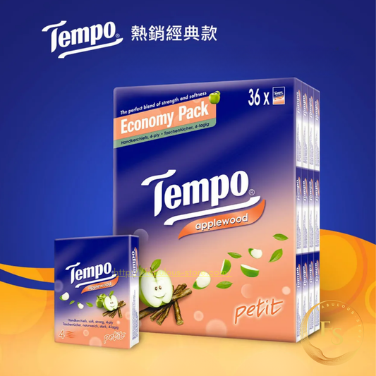Tempo Applewood Scented Mini Tissues (36 Pack)