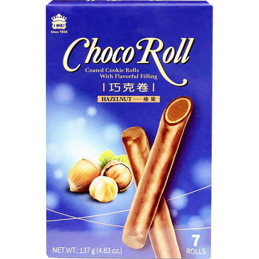 台灣 義美巧克力卷 / 蛋捲 - 榛果 137g （  7 Roll ）