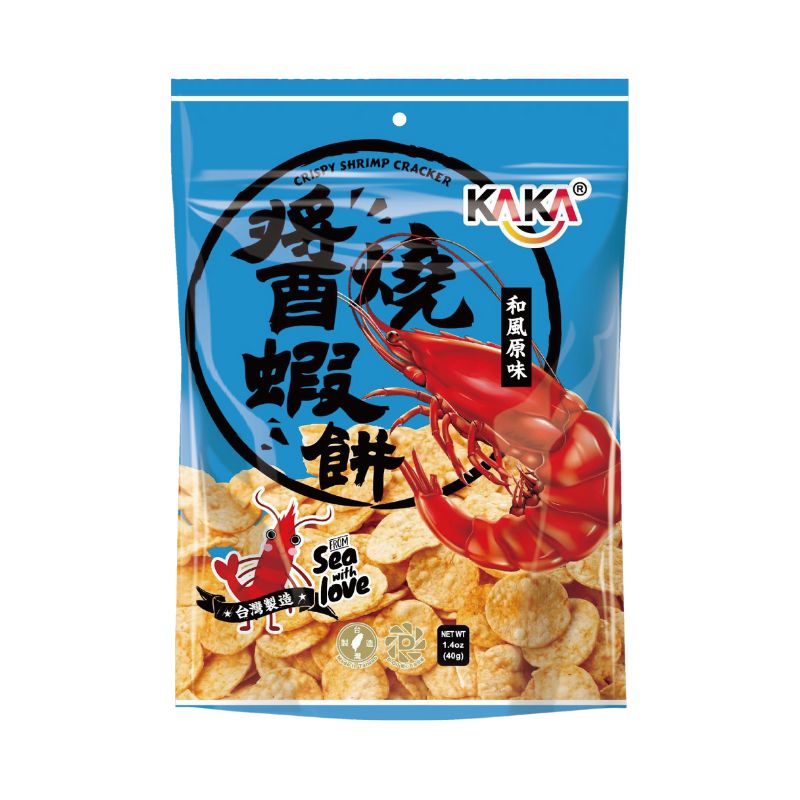 🦐 台灣 KAKA BBQ 蝦餅 (和風原味) 40g