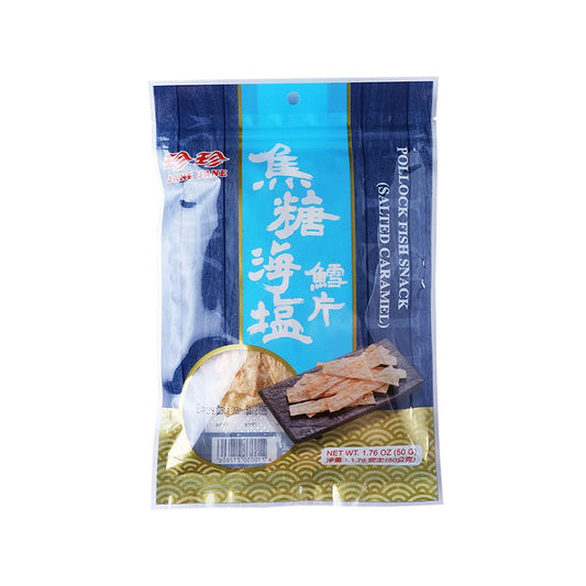 🐟 Taiwan Jane Jane Salted Caramel Pollock Fish Snack 50g