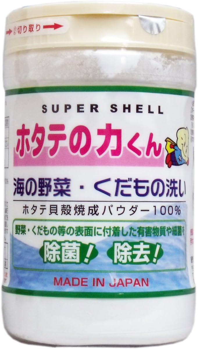 Japan Super Shell Natural Shell Powder Vegetable & Fruit Cleaner ( 90g ) 