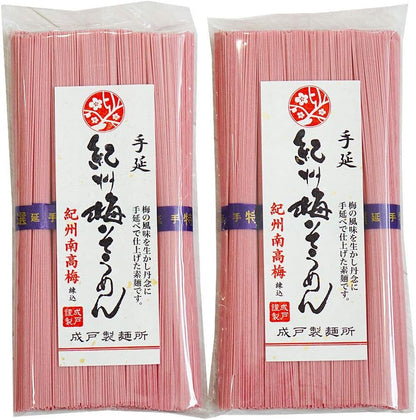日本直送 Fumiko農園 手延紀州梅素麵 500g（250g×2袋）