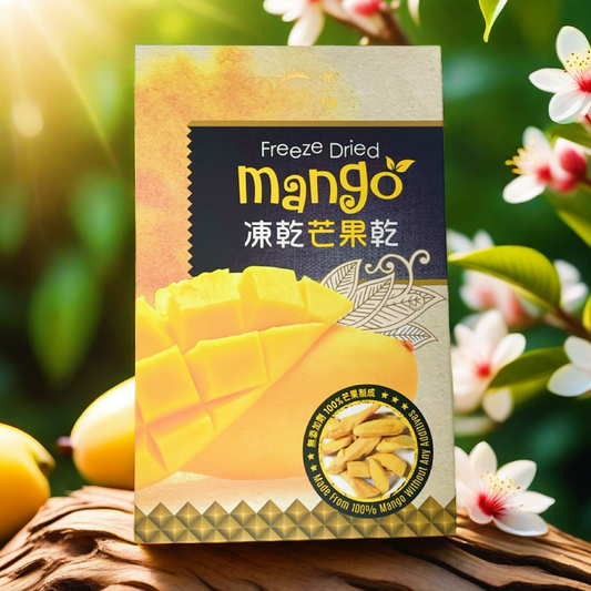Crispy freeze-dried mango flavor