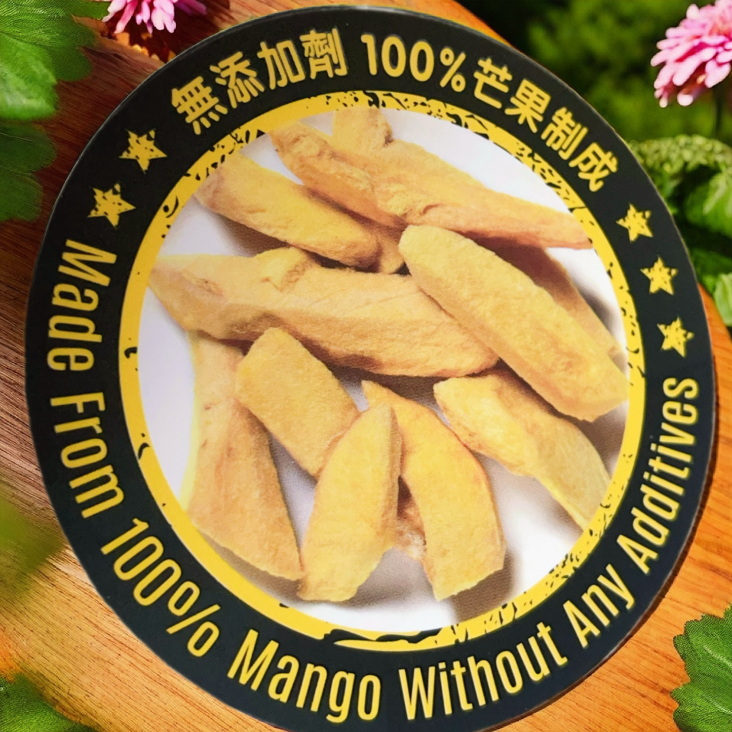 Crispy freeze-dried mango flavor
