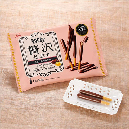 日本直送  Pocky 奢華牛油朱古力脆條 (2本x10袋)