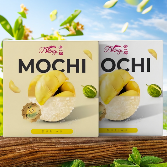 Dking X-Large Coconut and Durian Fresh Fruit Mochi