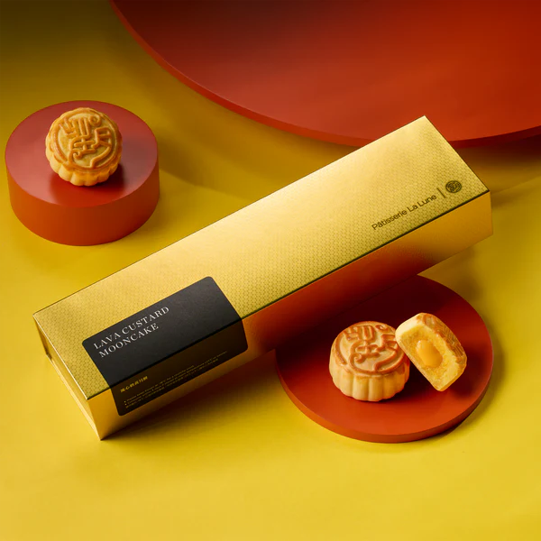 Hong Kong Patisserie La Lune Mooncake – Lava Custard Mooncake (4pcs Gift Box)