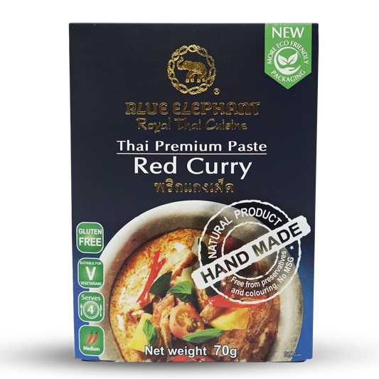 Thailand Blue Elephant Handmade Thai Red Curry Sauce (4 servings - 70g)