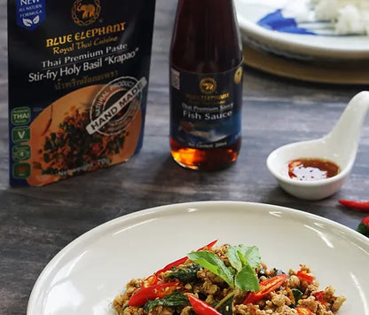 Thailand Blue Elephant Thai Stir-fry Holy Basil Paste (Kra-pao) – 70g (Serves 4)