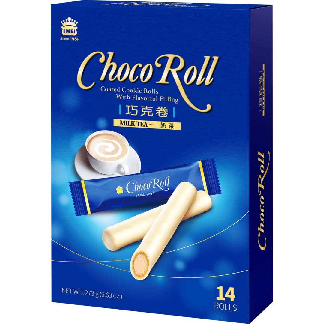 台灣 義美巧克力卷 / 蛋捲 - 奶茶137g （  7 Roll ）