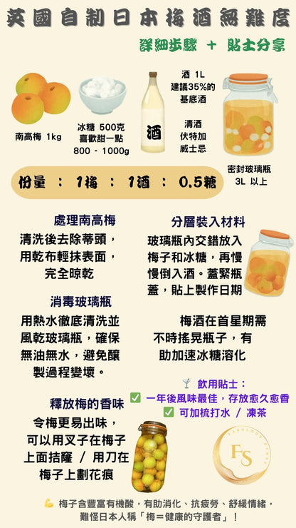 Japan JA Kinan Aka-Shu Ripe Nanko Ume Plums 3L (1kg) 